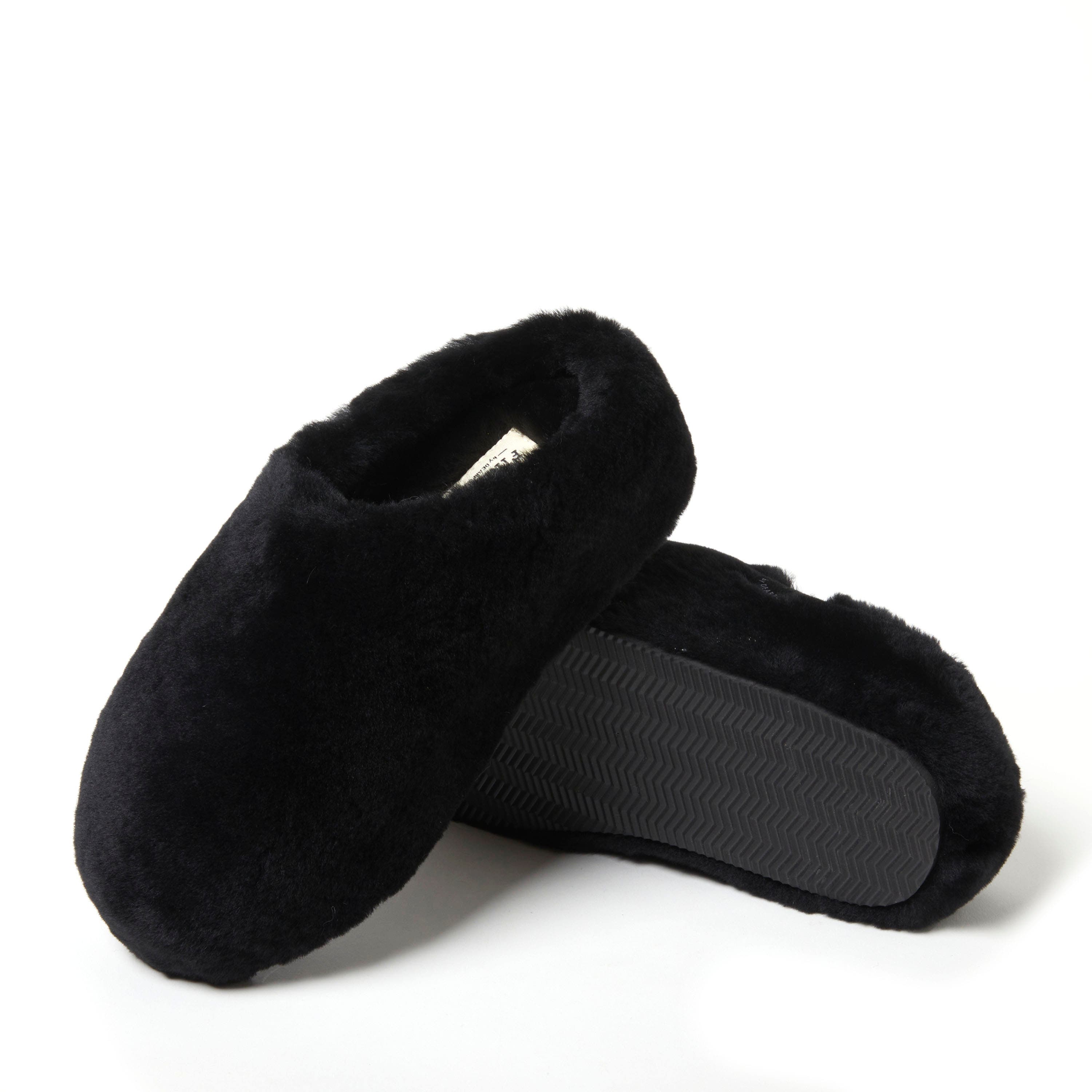 DEARFOAMS Fireside Maryboro Genuine Shearling Platform Fuzzy Clog Slipper, Alternate, color, 
