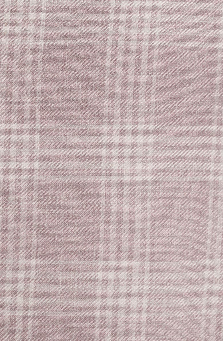 Peter Millar Hyperlight Soft Plaid Wool & Silk Blend Sport Coat, Alternate, color, Pink