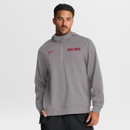 Nike Men's Nike Gray Ohio State Buckeyes 2025 Coaches Premium Dri-FIT Quarter-Zip Hoodie