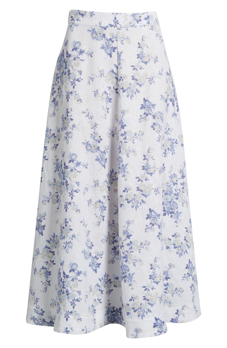 Reformation Peony Floral Skirt, Alternate, color, Lana