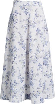 Reformation Peony Floral Skirt