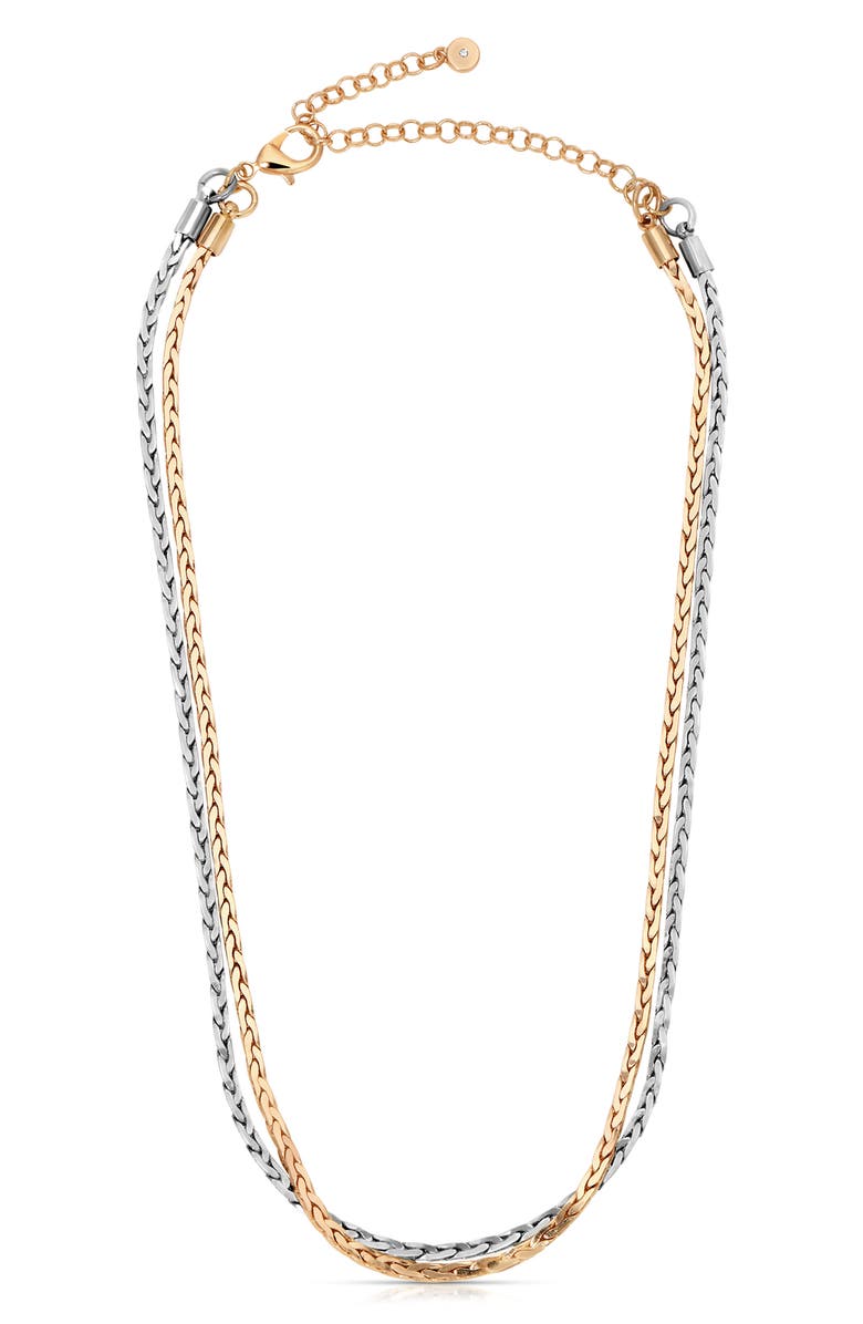 Ettika Layered Twisted Chain Necklace, Alternate, color, 