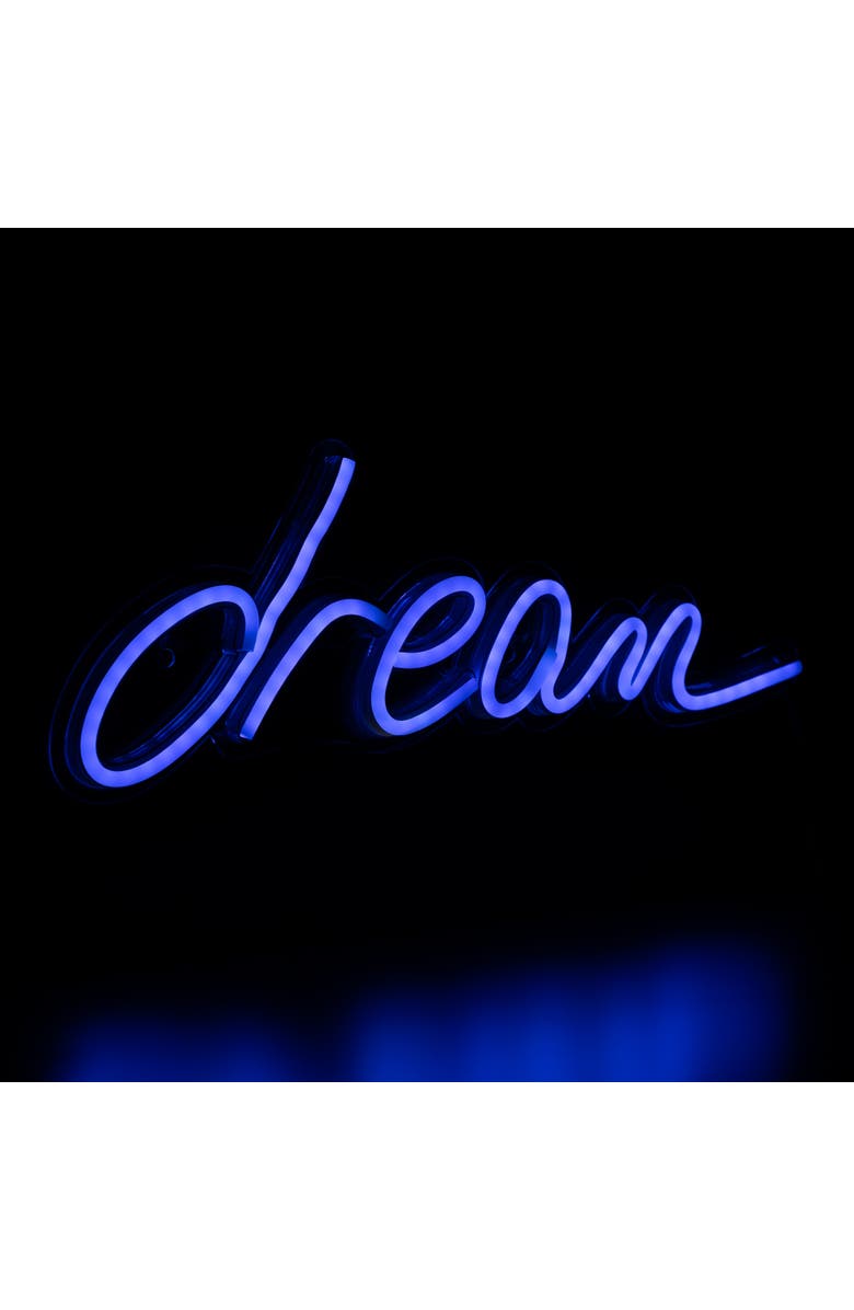 Northlight LED Dream Neon Lighted Wall Sign - 17" - Blue, Alternate, color, Blue