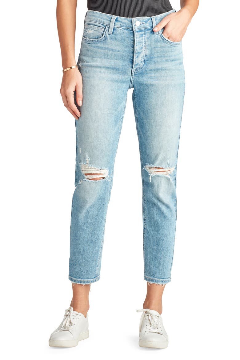 The Mary Jane Ripped Boyfriend Jeans, Main, color, SIRELI