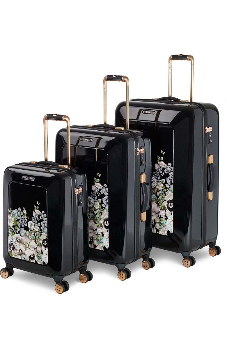 Ted Baker London Medium Gem Gardens 26-Inch Hard Shell Spinner Suitcase, Alternate, color,