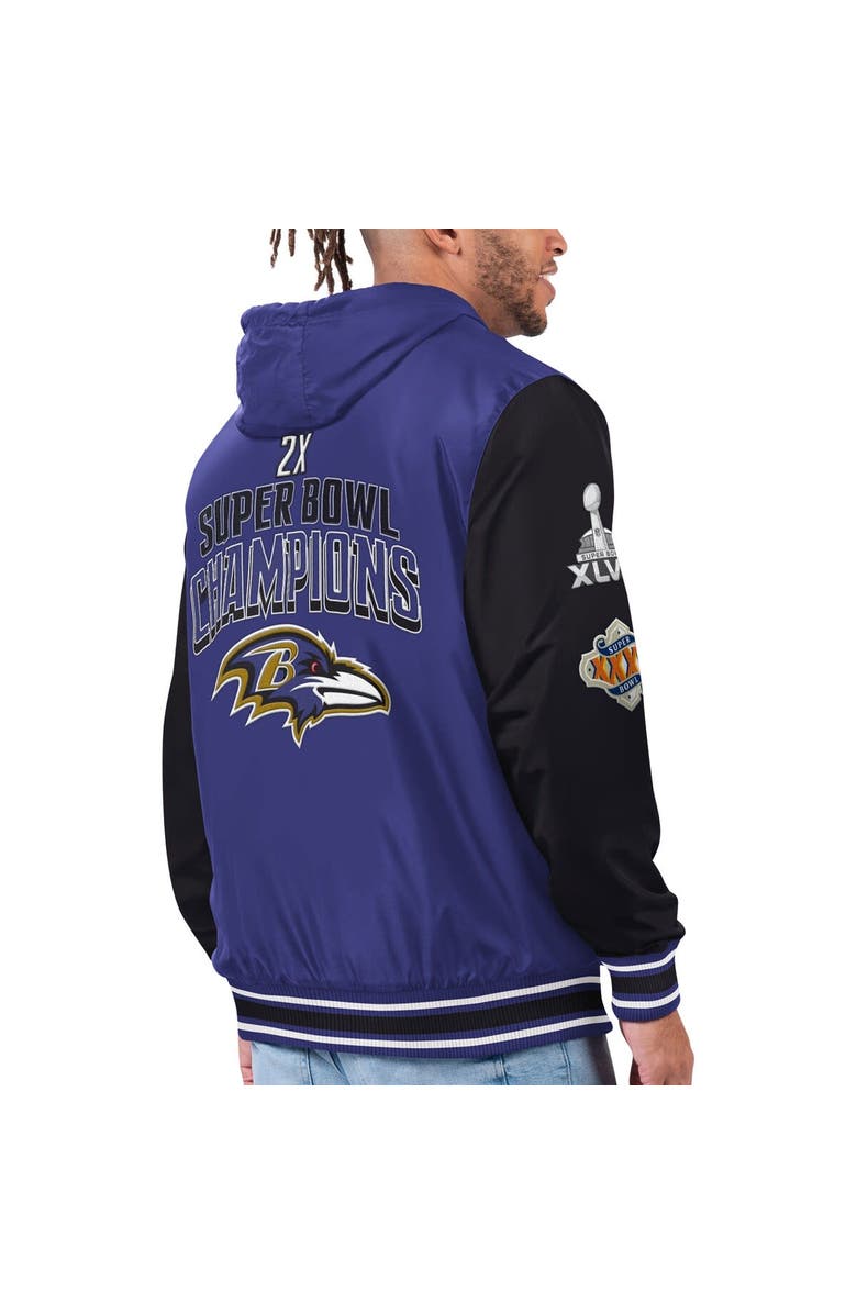G-III SPORTS BY CARL BANKS Men's G-III Sports by Carl Banks Purple/Black Baltimore Ravens Commemorative Reversible Full-Zip Jacket, Alternate, color, 