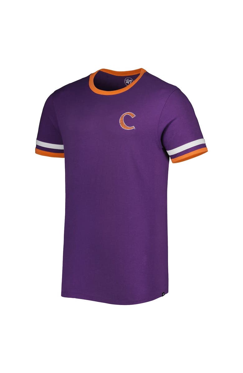 '47 Men's '47 Purple Clemson Tigers Otis Ringer T-Shirt, Alternate, color, Purple