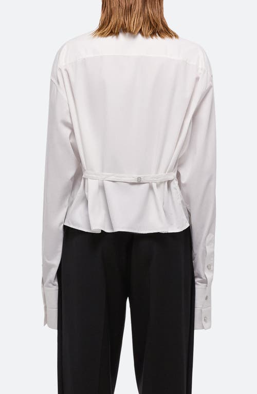 HELMUT LANG HELMUT LANG COLLARLESS TUXEDO SHIRT