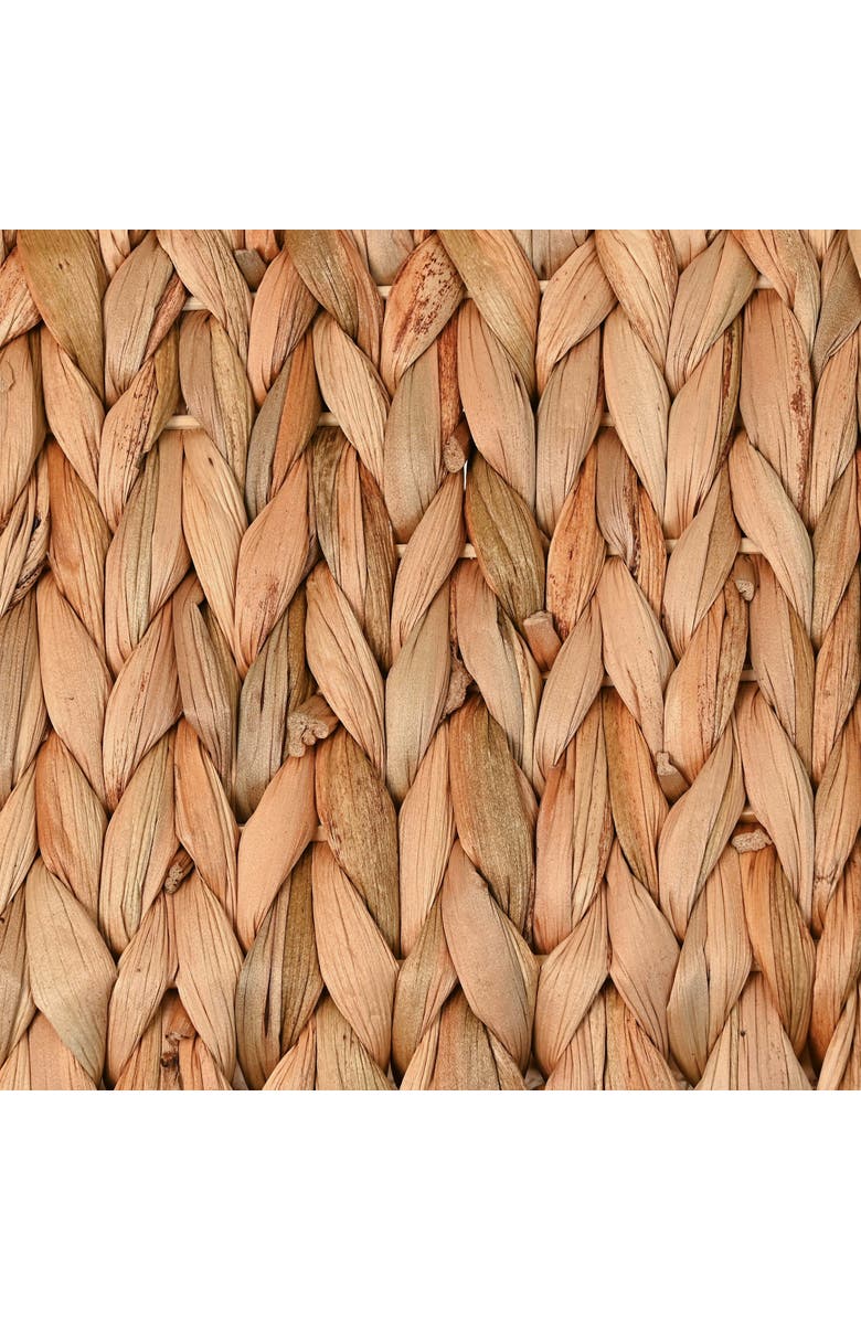 HAPPIMESS Havanah Southwestern Hand-Woven Hyacinth Slanted Nesting Baskets with Handles, Natural, Alternate, color, Natural