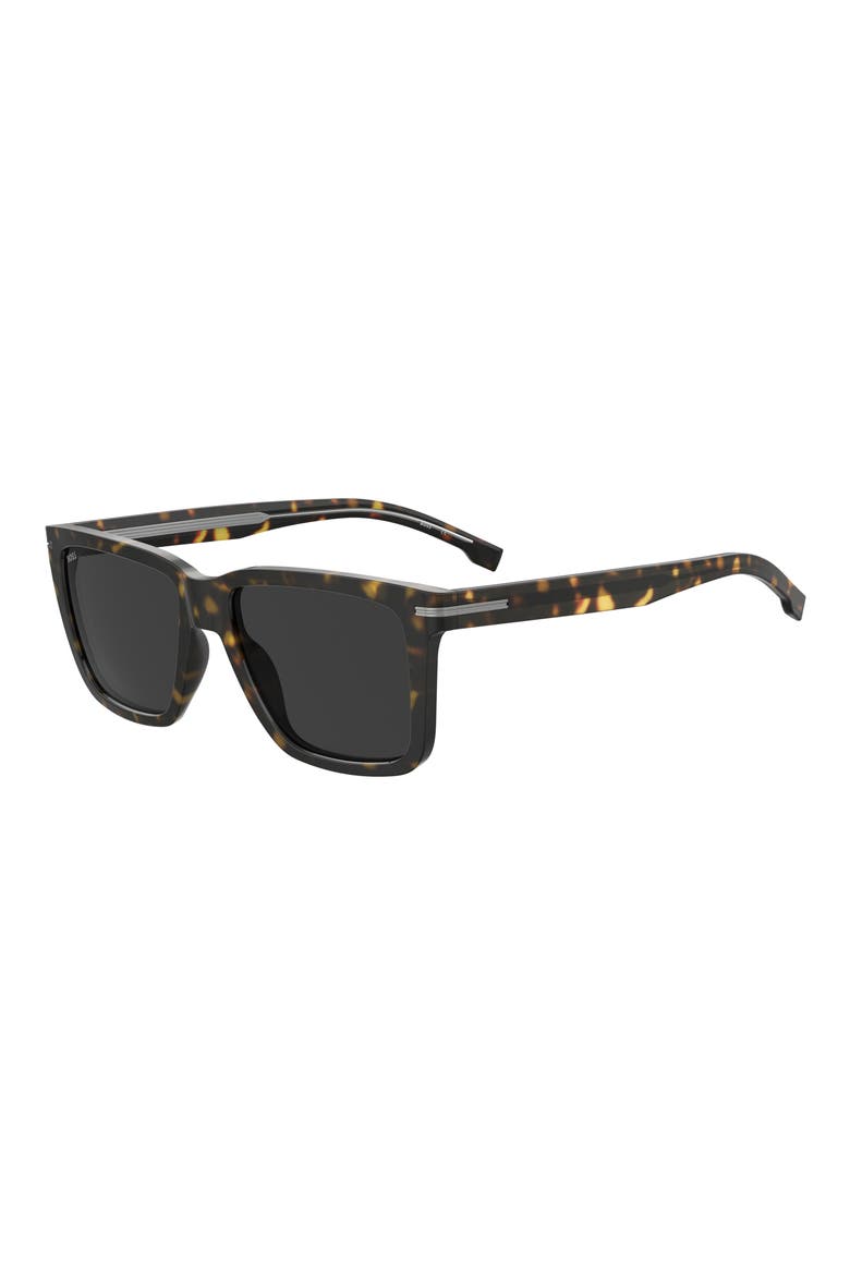 55mm Square Sunglasses, Alternate, color, HAVANA