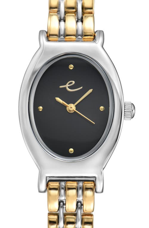 Ettika Classic Oval Dial Two-tone Bracelet Watch In Multi