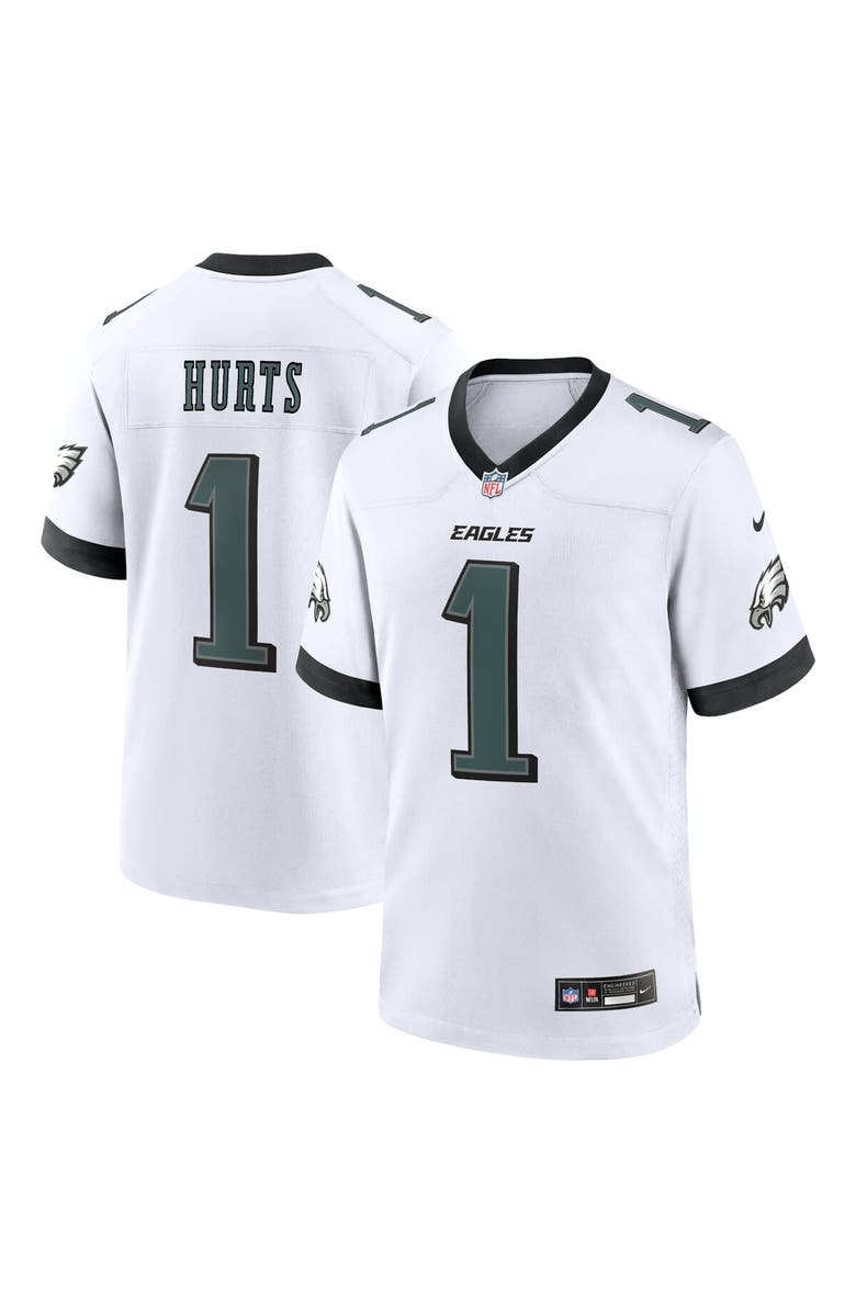 Nike Men's Nike Jalen Hurts White Philadelphia Eagles White Game Jersey, Main, color, White