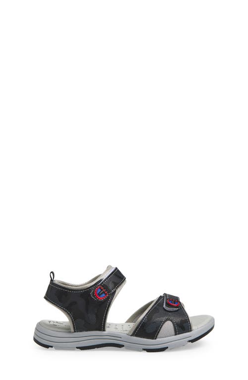 Extreme By Eddie Marc Kids' Camo Two Strap Sandal In Black