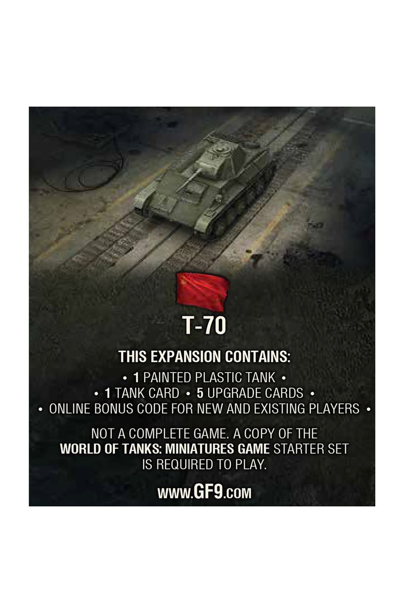 Gale Force Nine Wave 6 Tank Soviet T70 Light Tank, Alternate, color, Multicolored