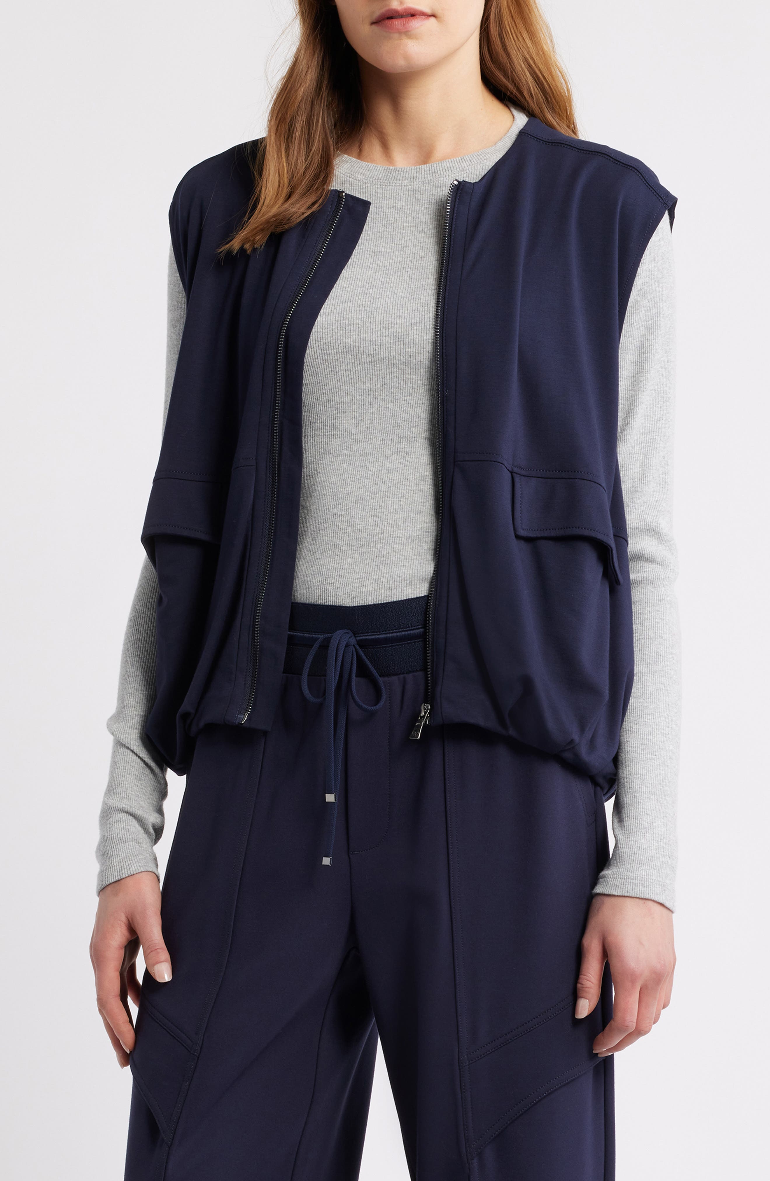 Knit Zip-Up Vest - image 3