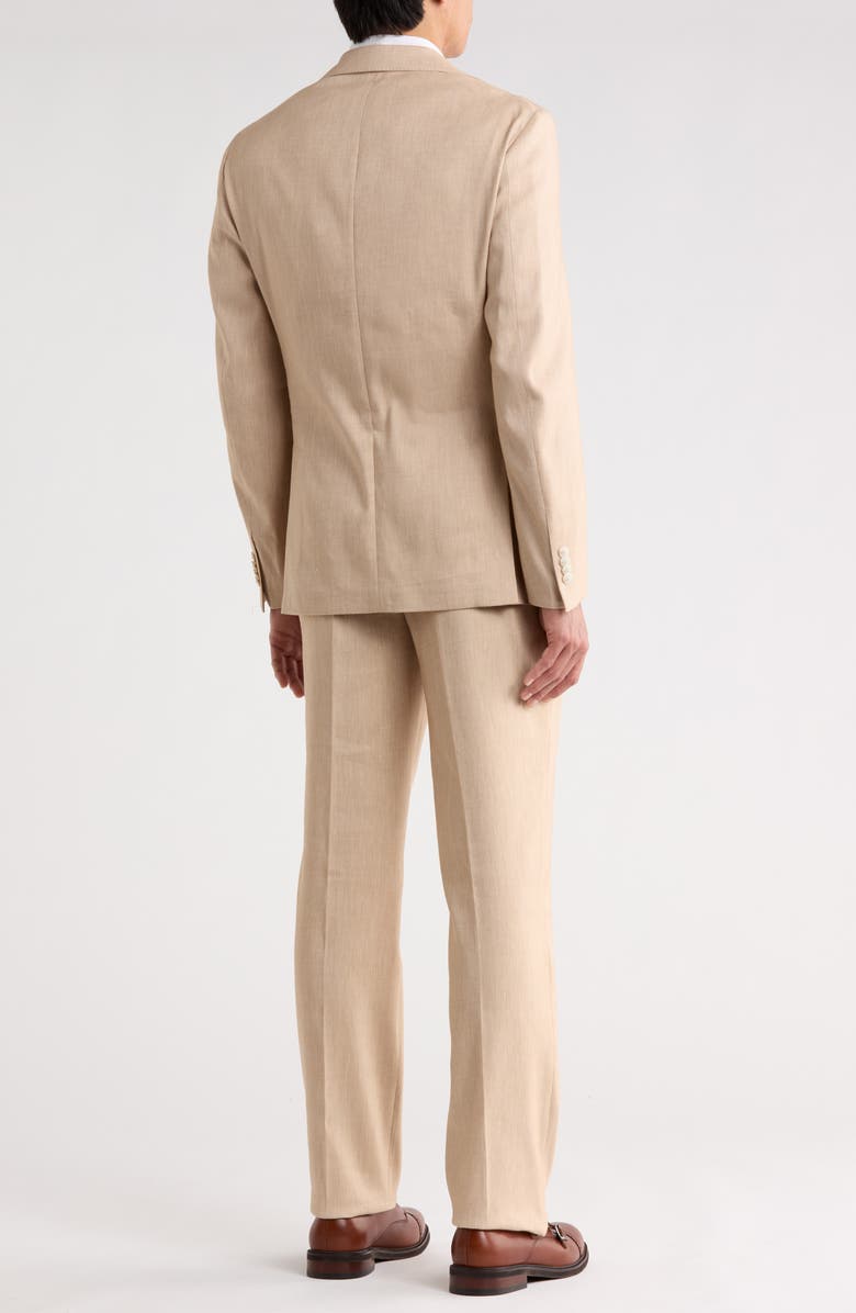 Michael Kors Linen Blend Suit, Alternate, color, Tan