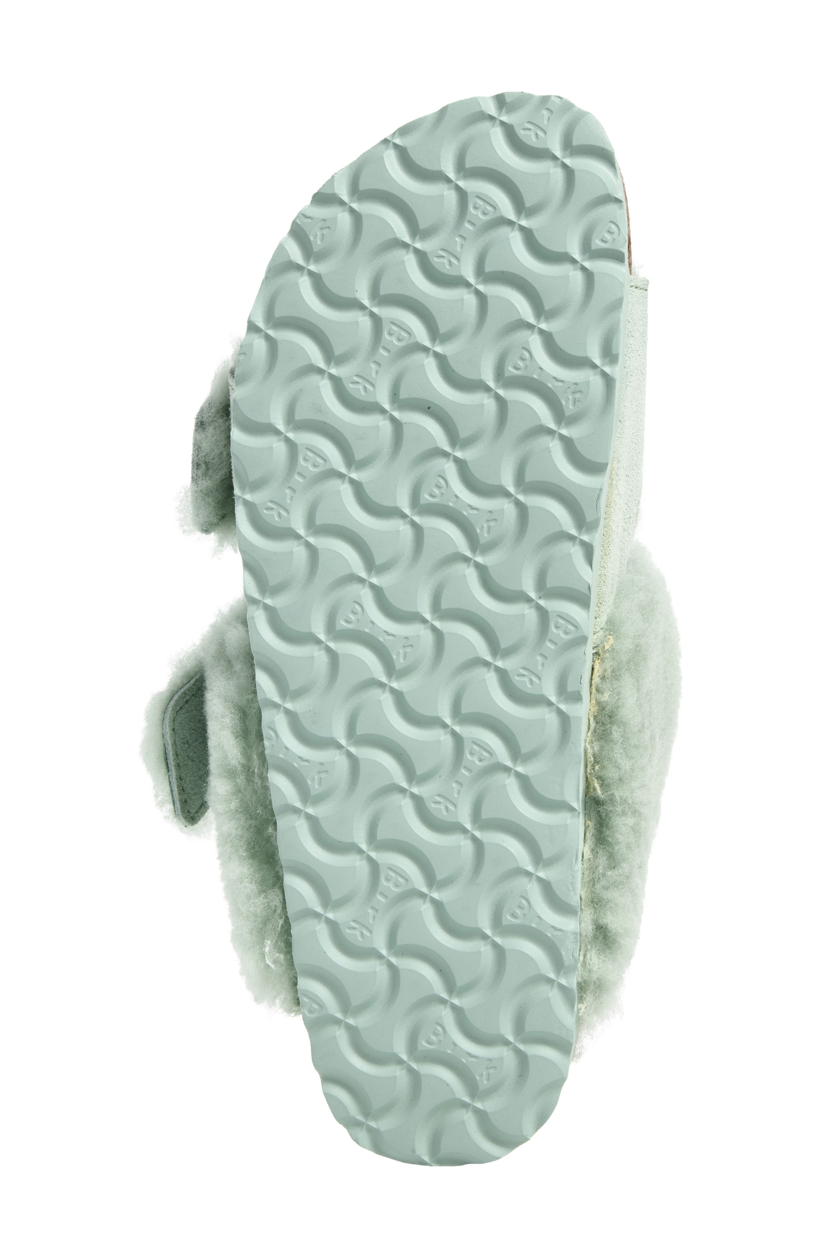 Arizona Genuine Teddy Shearling Lined Slide Sandal, Alternate, color, MATCHA/ MATCHA