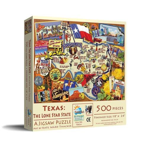 Texas The Lone Star State 500 piece Jigsaw Puzzle for Adults