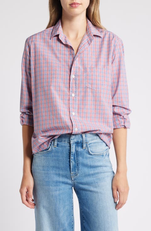 Eileen Plaid Relaxed Button-Up Shirt