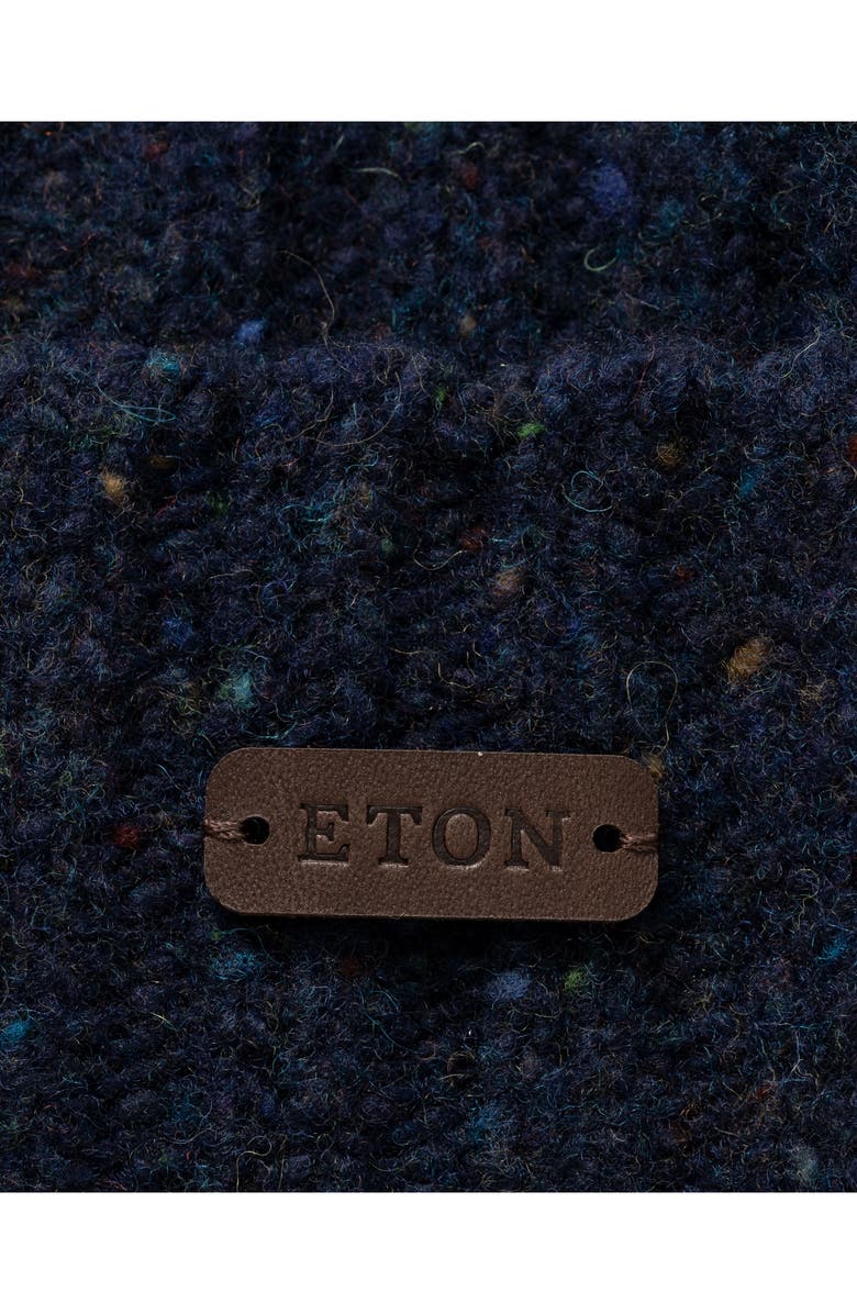 Eton Donegal Wool Blend Beanie, Alternate, color, Dark Blue