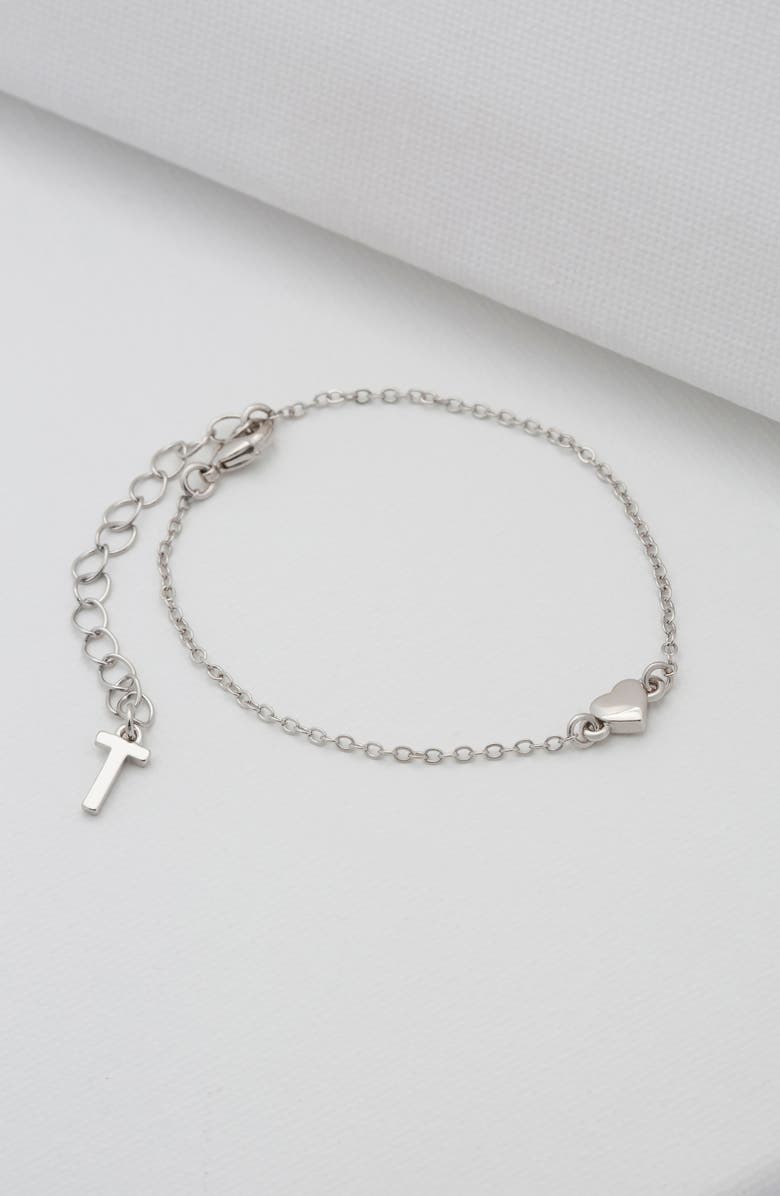 Ted Baker London Harsaa Tiny Heart Bracelet, Alternate, color, Silver Tone