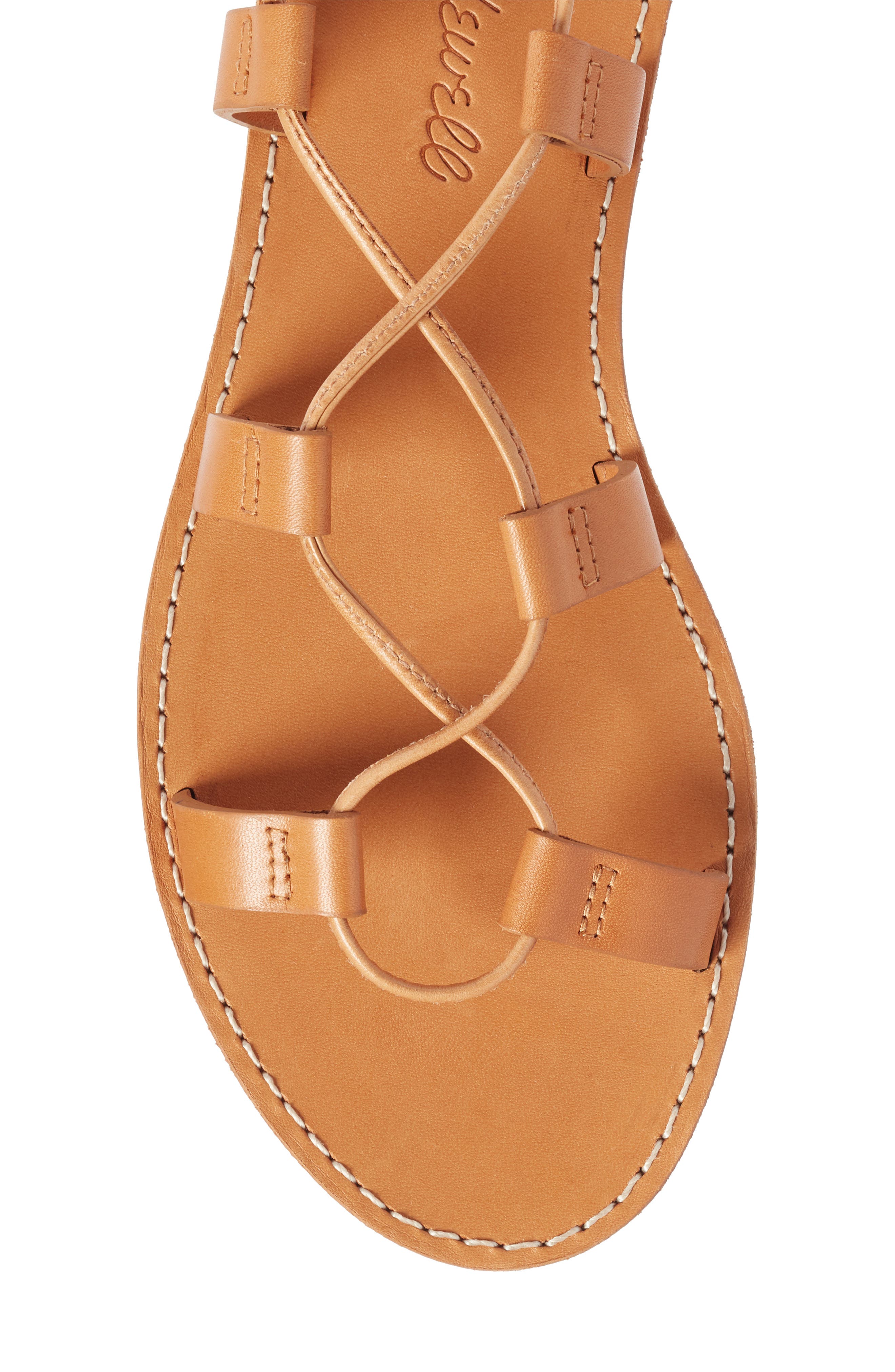 The Boardwalk Lace-Up Sandal, Alternate, color, DESERT CAMEL LEATHER