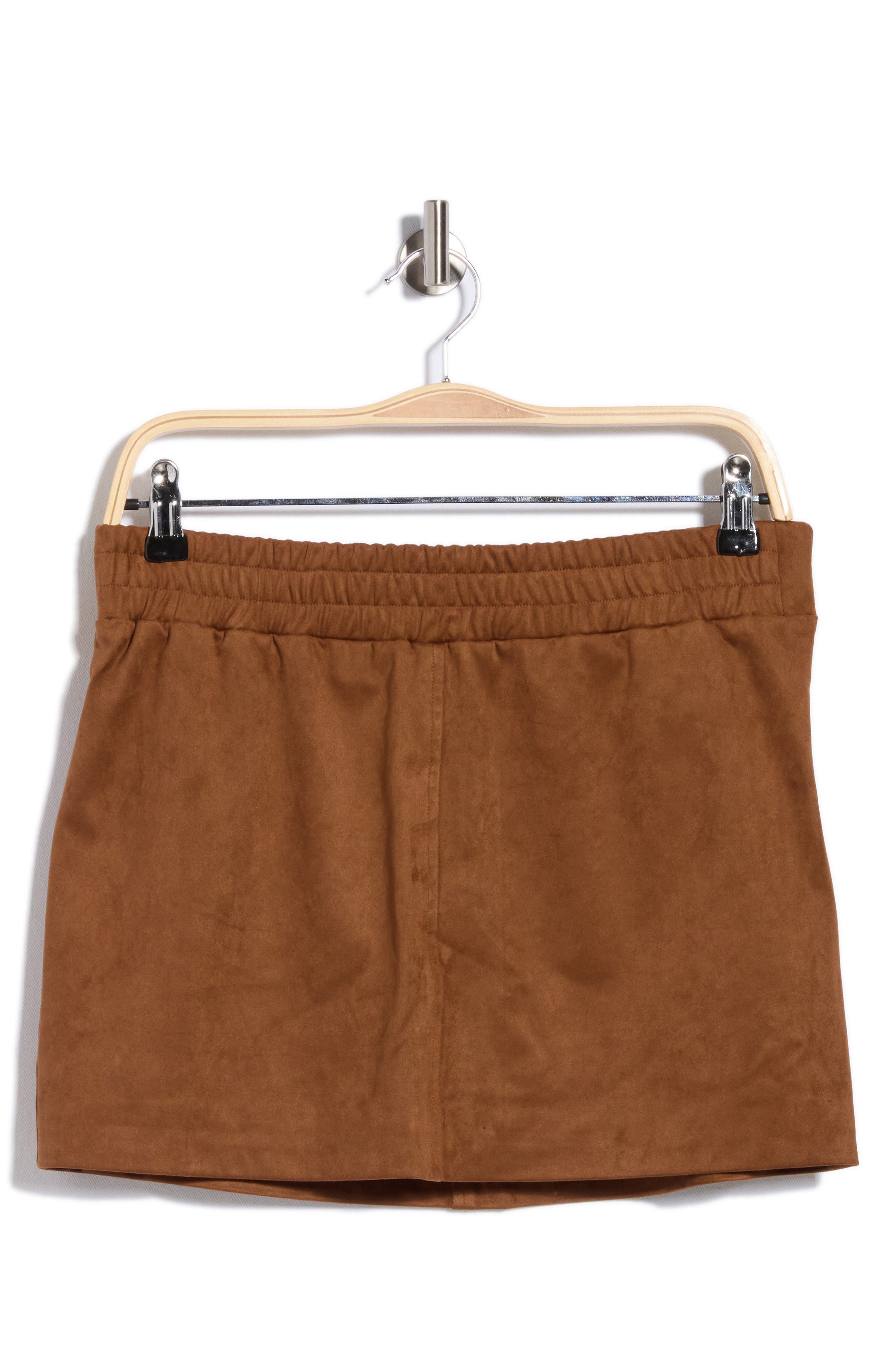 Faux Suede Miniskirt