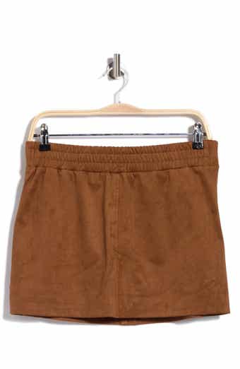 Faux Suede Miniskirt