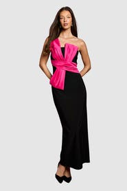 Coast Bandeau Sash Detail Maxi Dress