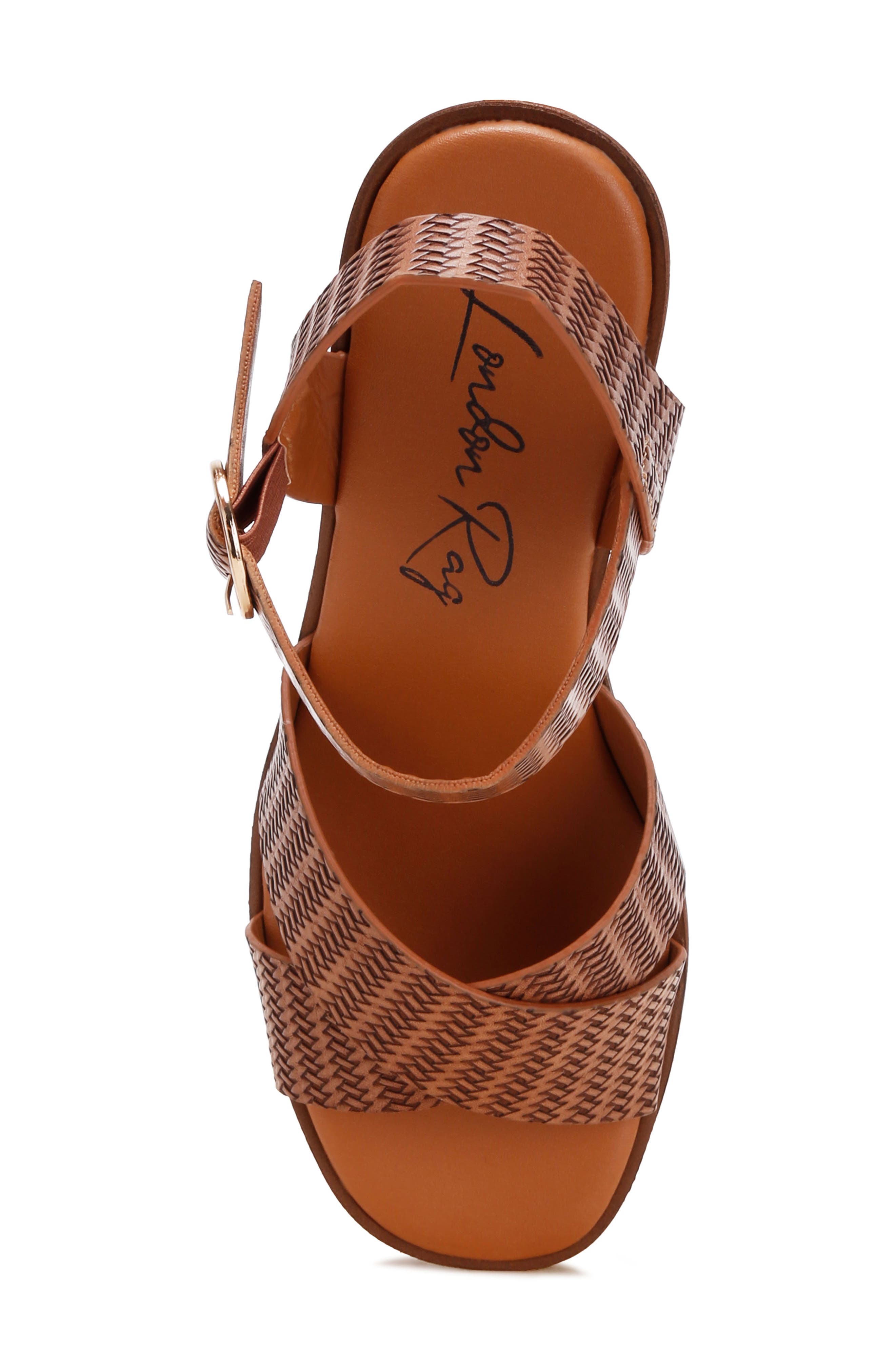 Elenia Platform Block Heel Sandal, Alternate, color, TAN