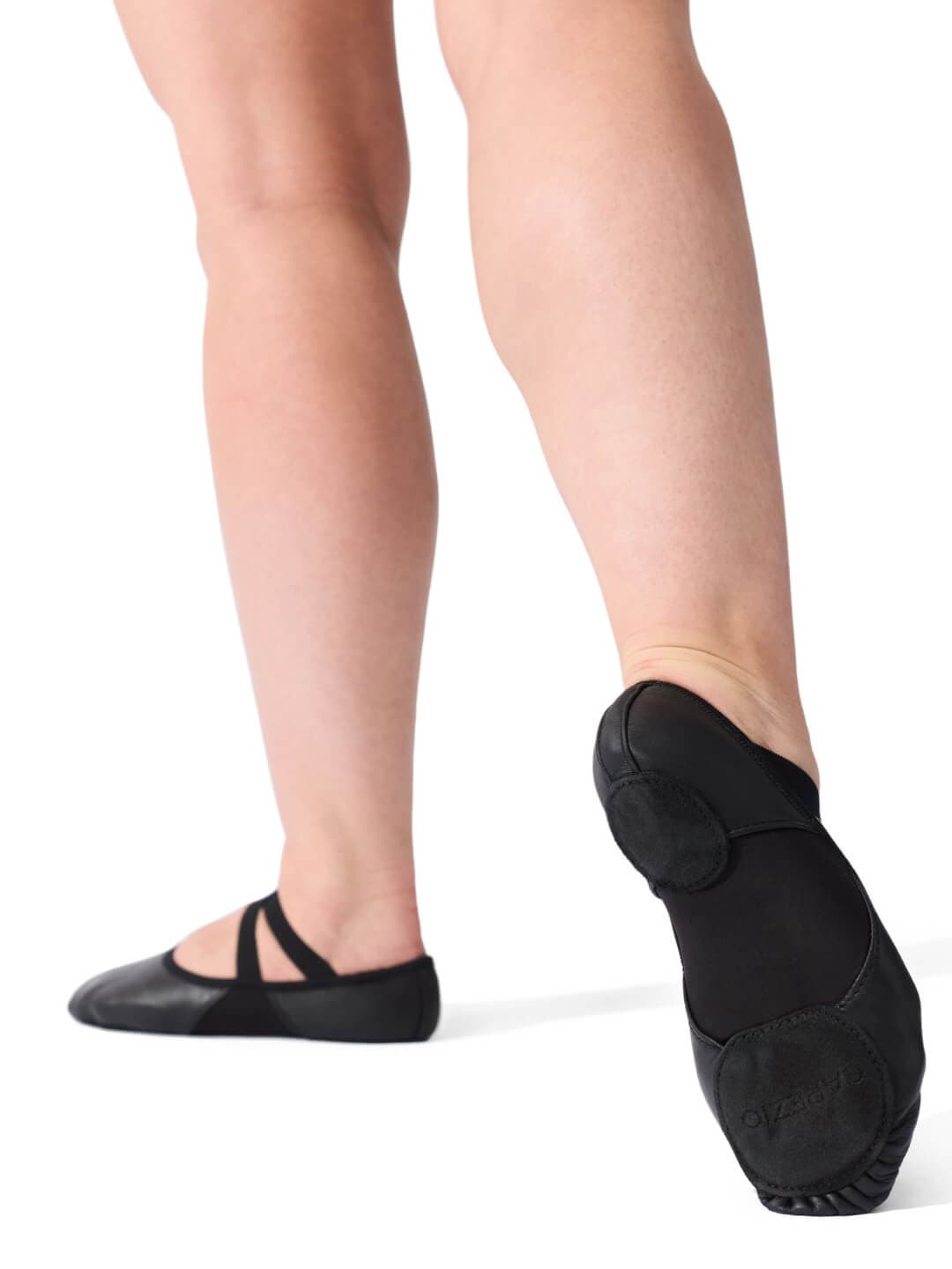 Hanami Leather Ballet Shoe, Alternate, color, black