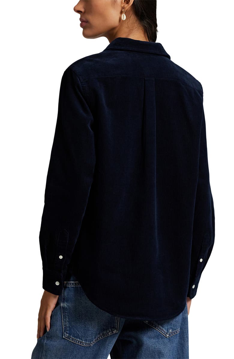 Polo Ralph Lauren Classic Fit Cotton Corduroy Button-Up Shirt, Alternate, color, Navy