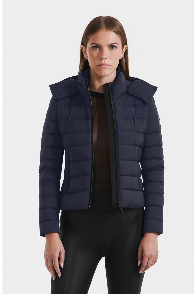 Melissa Lightweight Down Puffer, Main, color, Navy