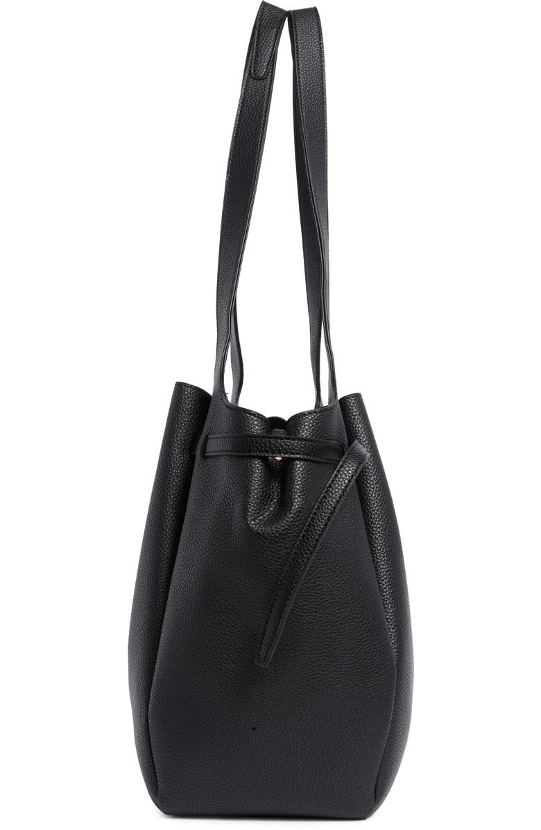 Nanette Lepore Laurel Belted Shoulder Bag, Alternate, color, Black