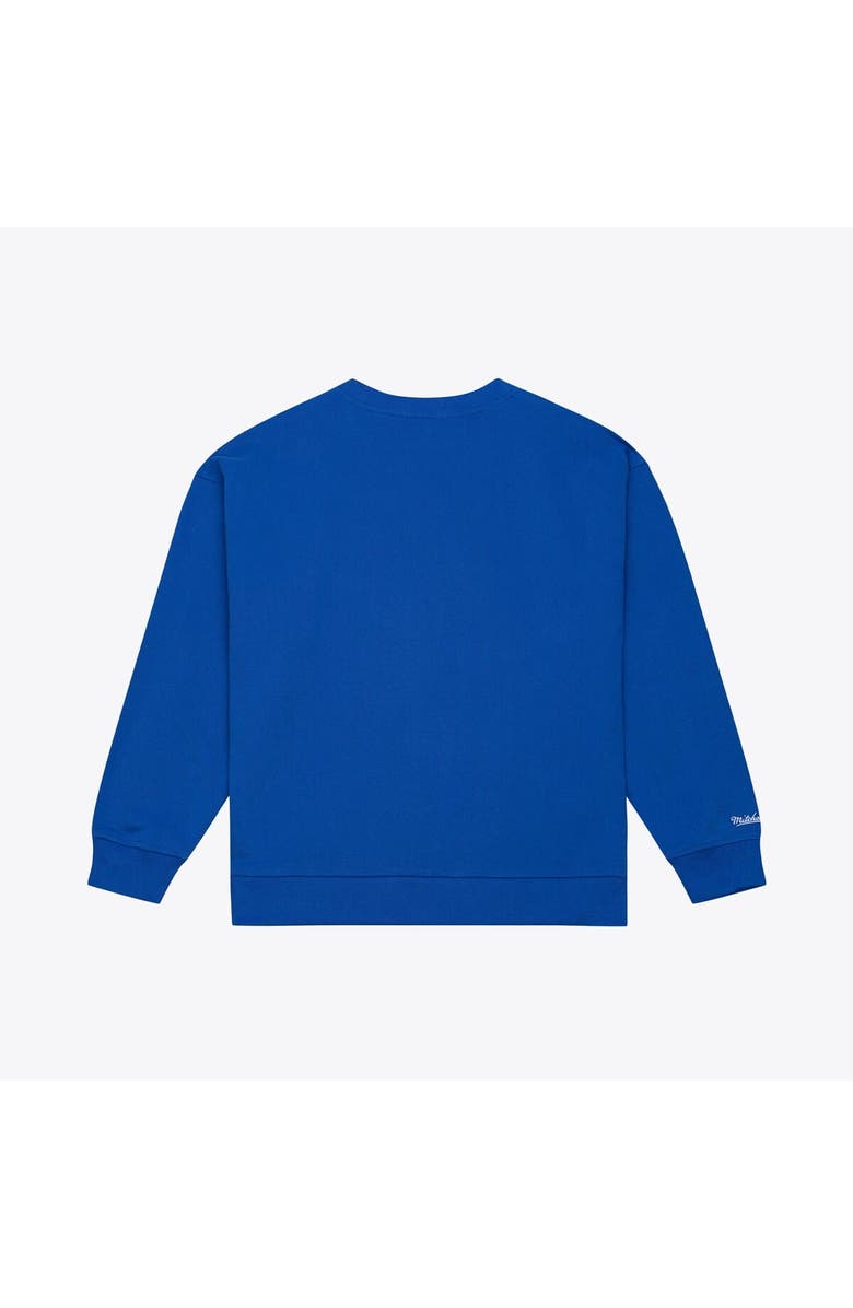 Mitchell & Ness Women's Mitchell & Ness  Royal Golden State Warriors Hardwood Classics Script Lightweight Sweatshirt, Alternate, color, Royal