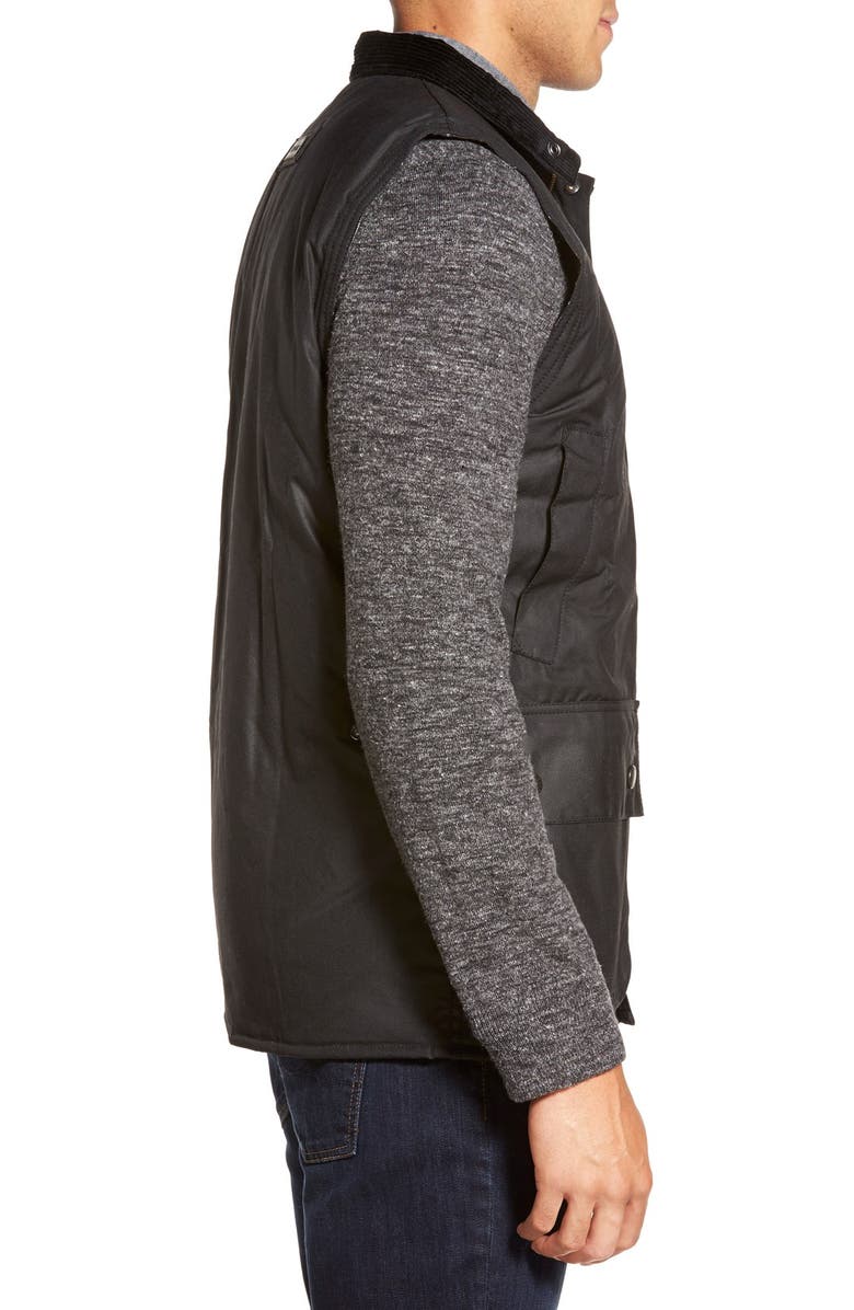 Barbour 'New Westmorland' Water Resistant Waxed Cotton Vest, Alternate, color, 