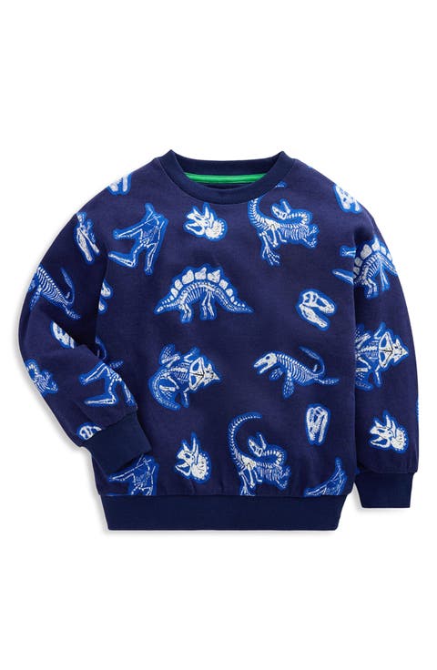 Kids' Glow Dino Printed Sweatshirt