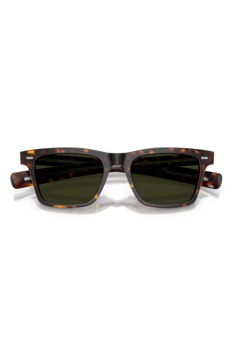 Oliver Peoples Maestro 51mm Polarized Pillow Sunglasses, Alternate, color, Brown Tort/ G-15 Polar