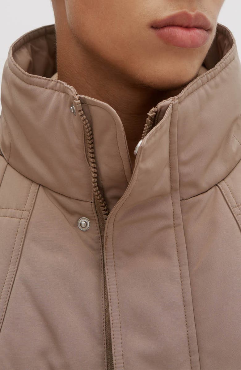 Noize Puffer Bomber Jacket, Alternate, color, Sand