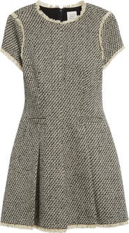 Cinq à Sept Nova Short Sleeve Metallic Tweed Dress | Nordstrom Cinq à Sept Nova Short Sleeve Metallic Tweed Dress | Nordstrom