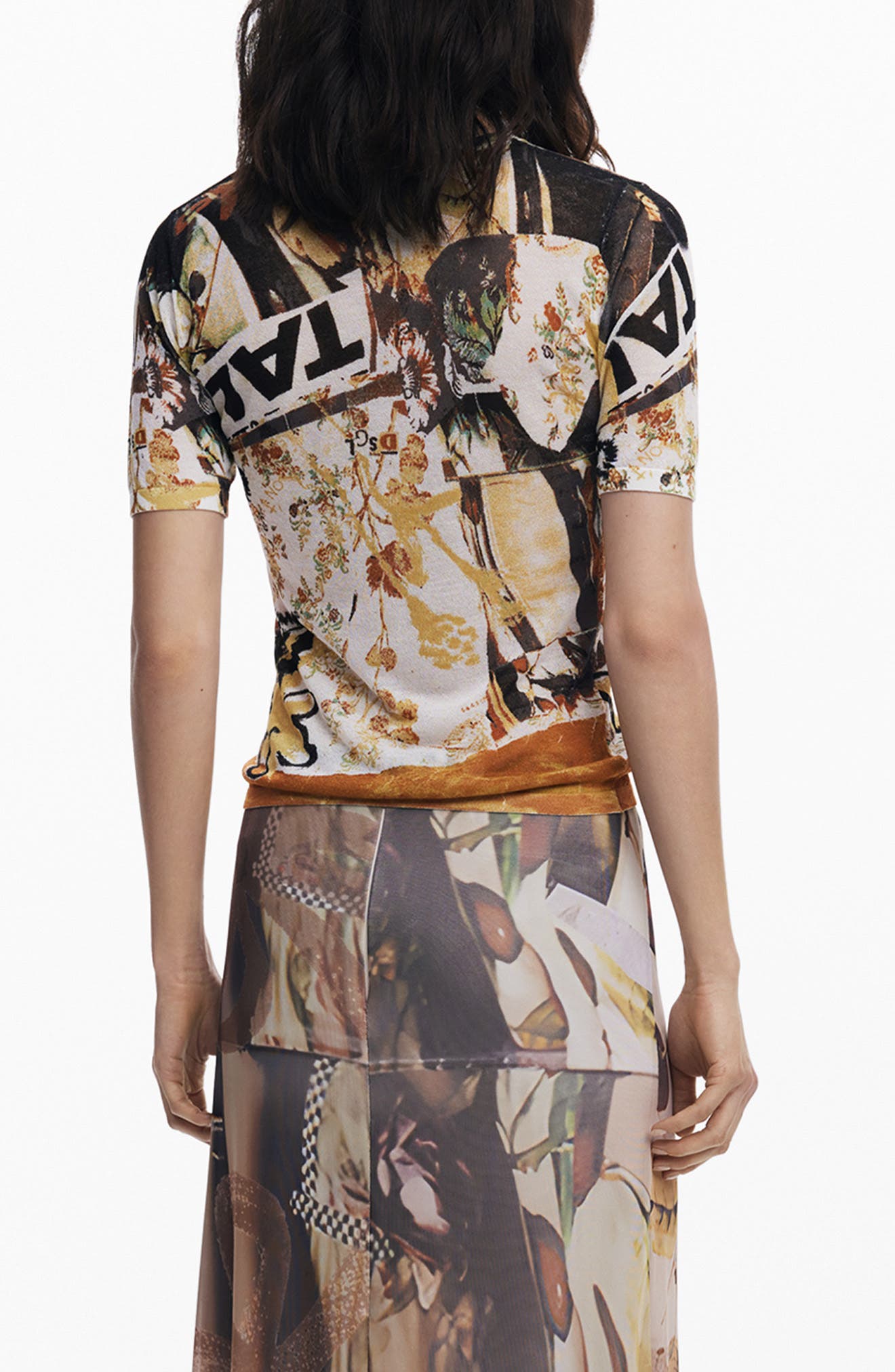 Abstract Print T-Shirt - image 2