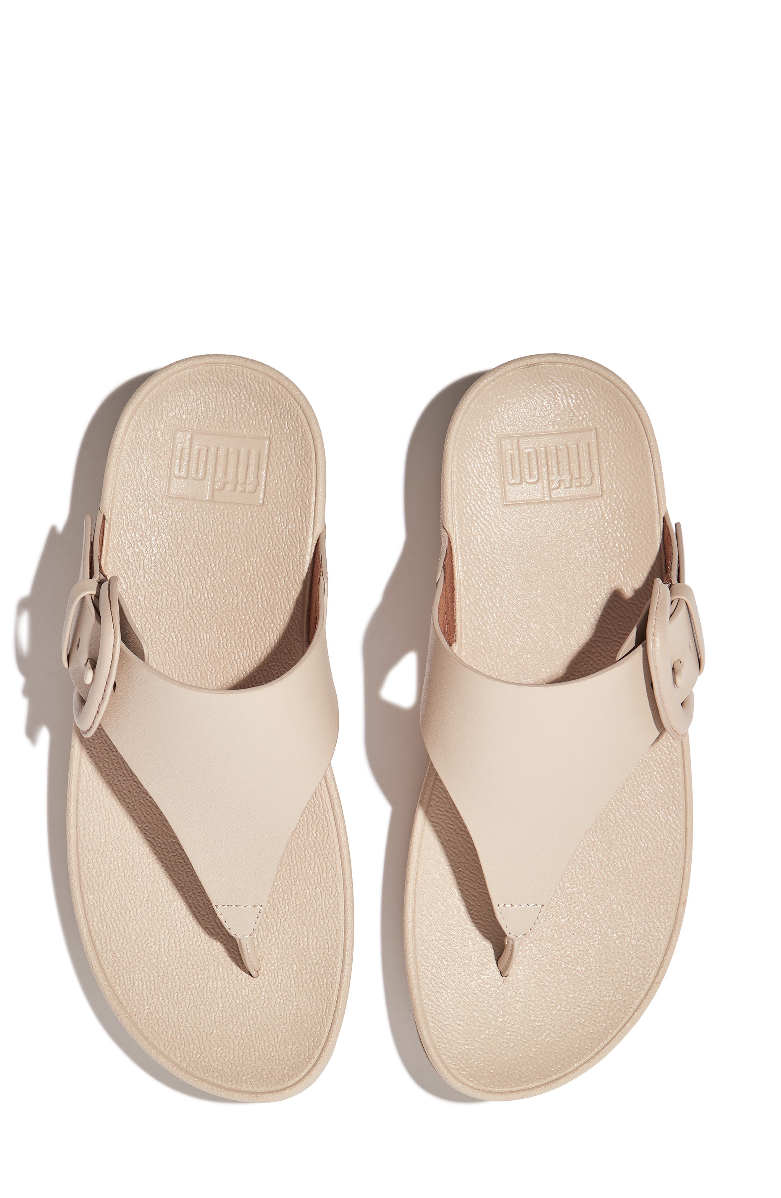 FitFlop Lulu Covered Buckle Wedge Sandal, Alternate, color, 