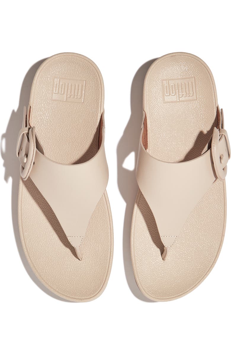 FitFlop Lulu Covered Buckle Wedge Sandal, Alternate, color,