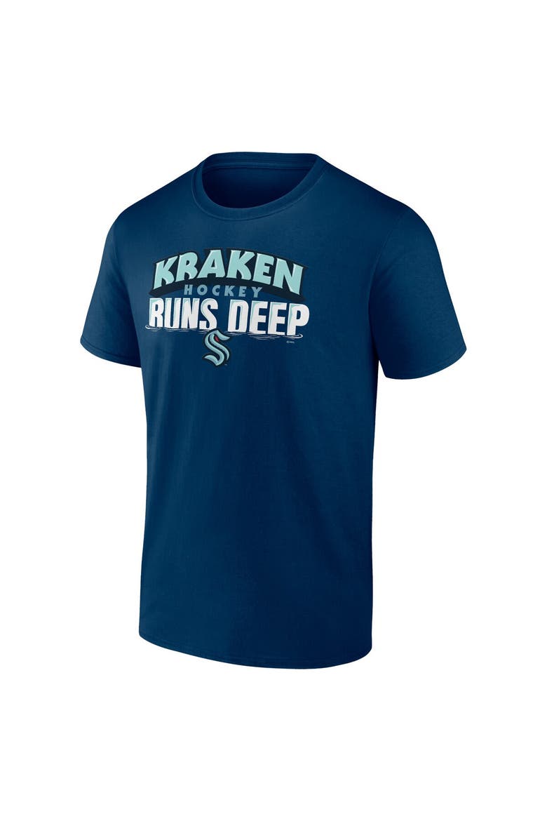 Men's Fanatics Branded Deep Sea Blue Seattle Kraken Local T-Shirt, Alternate, color, Navy