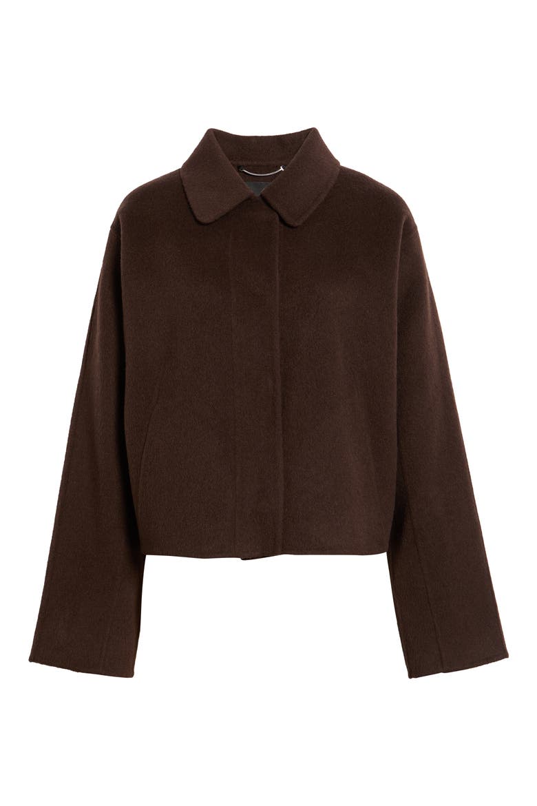 Cafeta Short Wool Blend Jacket, Main, color, MOLE