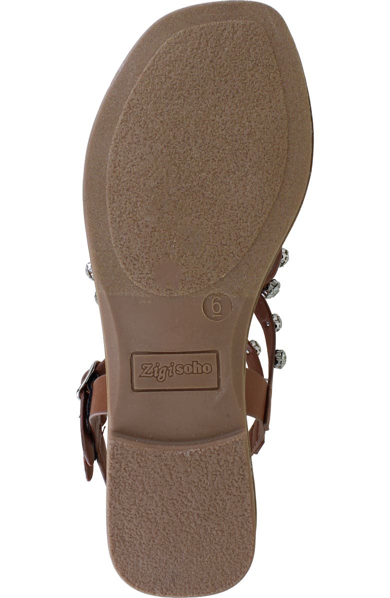 ZIGISOHO Rhinestone Strappy Sandal, Alternate, color,