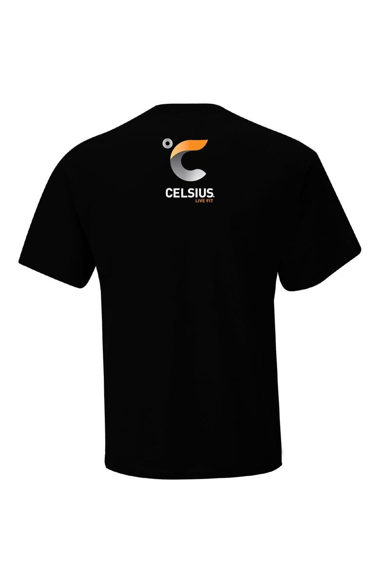 CHECKERED FLAG Men's Checkered Flag Black Corey LaJoie Celsius Car T-Shirt, Alternate, color,
