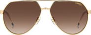 Carrera Eyewear Victory 62mm Gradient Aviator Sunglasses
