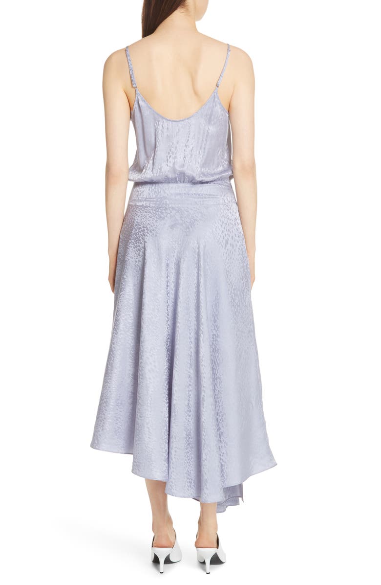 A.L.C. Willa Asymmetrical Silk Jacquard Dress, Alternate, color, 