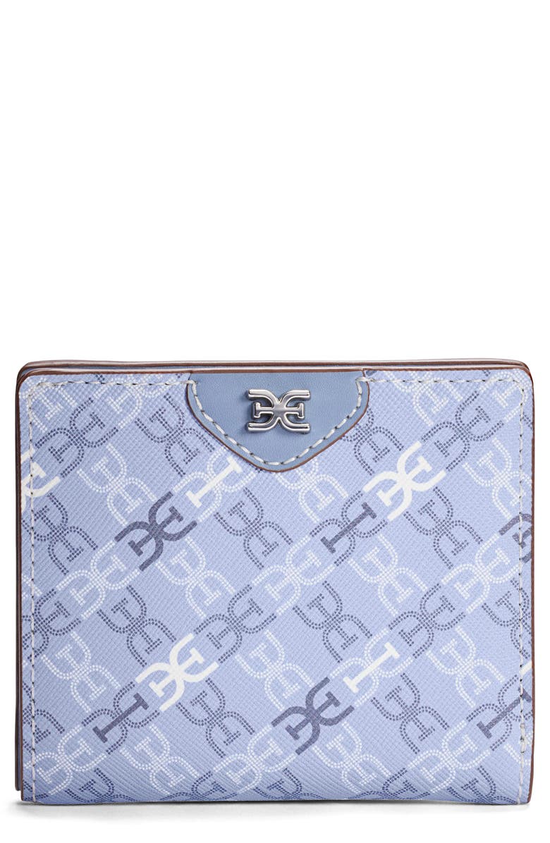 Sam Edelman Harper Monogram Faux Leather Bifold Wallet, Main, color, 